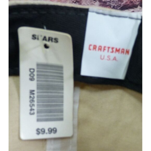 NWT Vintage Craftsman USA Snapback Hat Beige & Green Baseball Cap Adjustable Siz - Picture 6 of 6